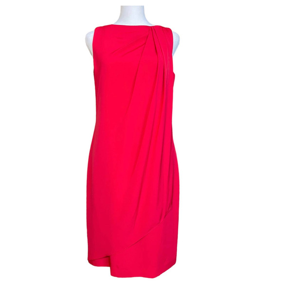 Lauren Ralph Lauren Evening Dress Red Women's Size 4 Classic Christmas Party - Picture 1 of 9
